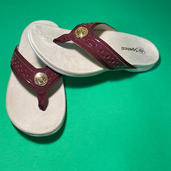 SPENCO Shoes Today Only Spenco Orthotic Suede Thong Sandals Poshmark
